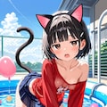 プールにて 3枚目