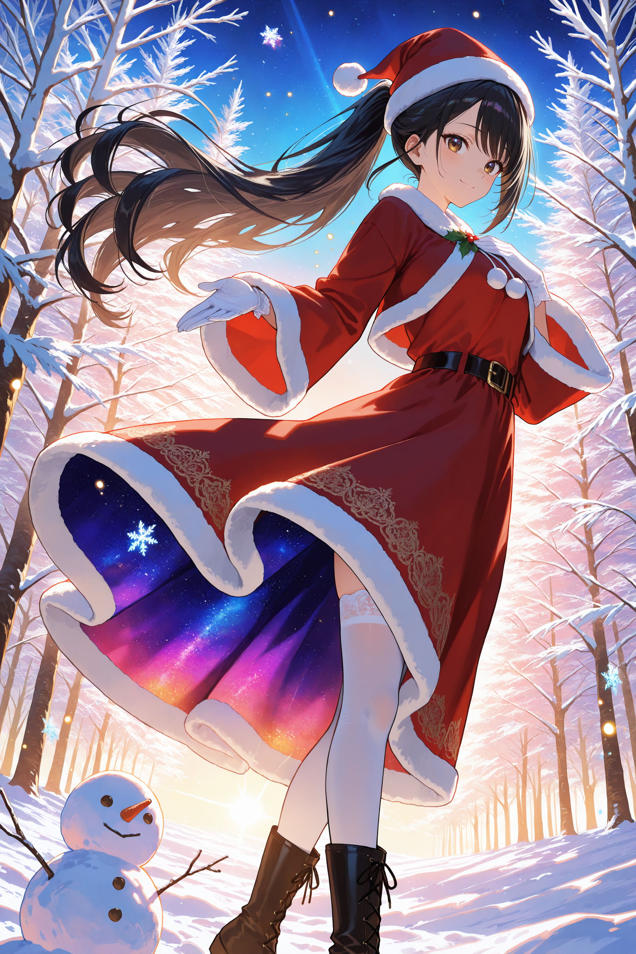 異世界の女神さま（アマテラスさん）クリスマス | の人気AIイラスト・グラビア