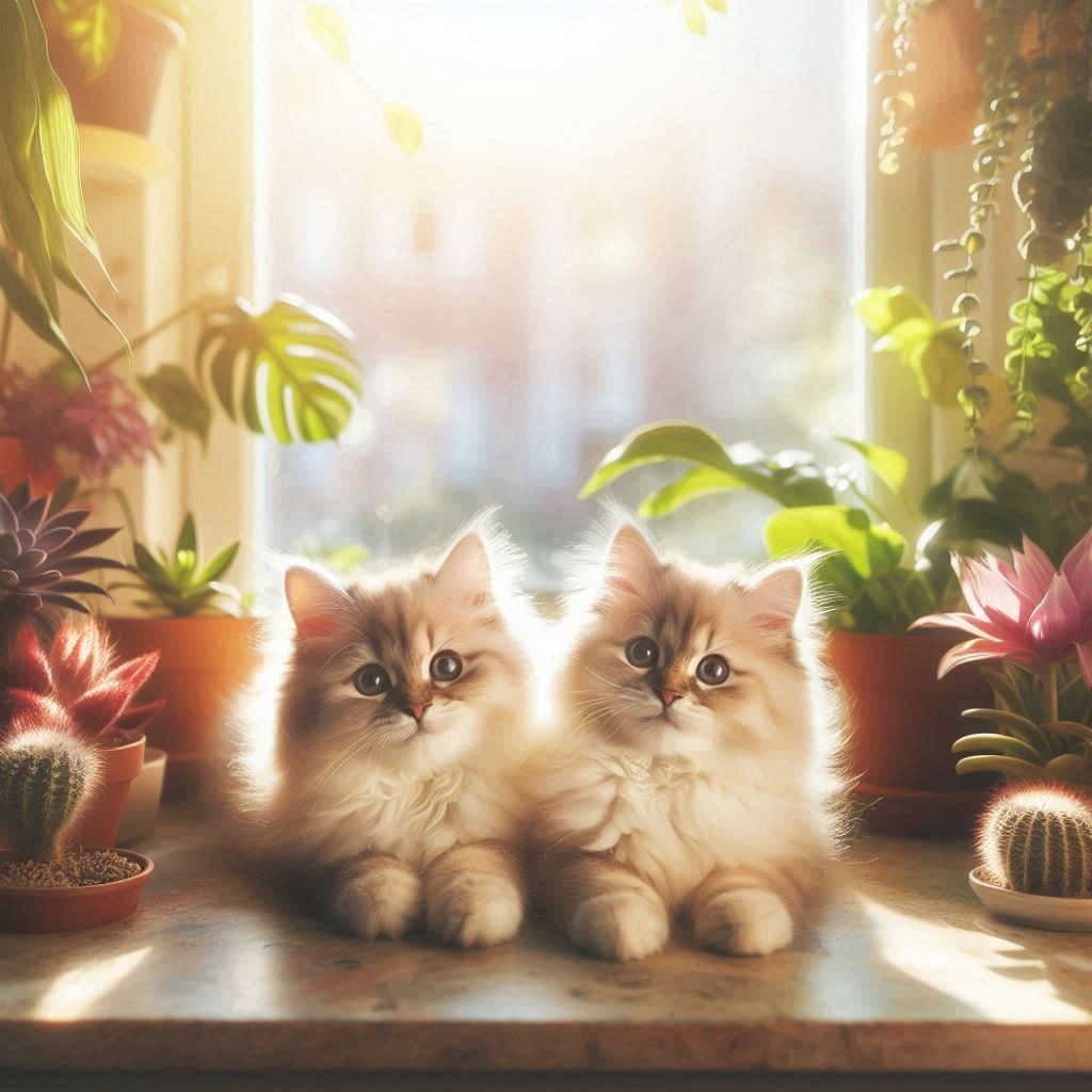 最強の双子猫 | の人気AIイラスト・グラビア