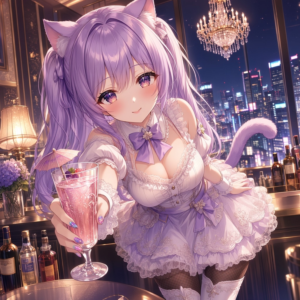 紫ツイにゃん