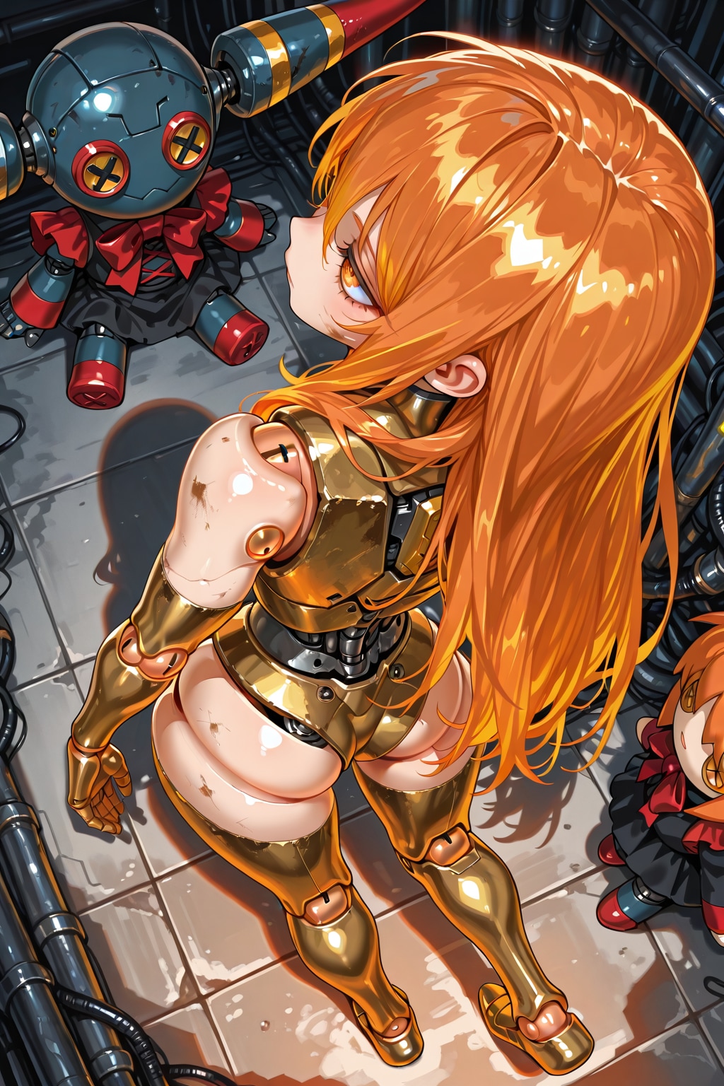 ちちぷい生成メカ娘　廃墟散策1 | の人気AIイラスト・グラビア