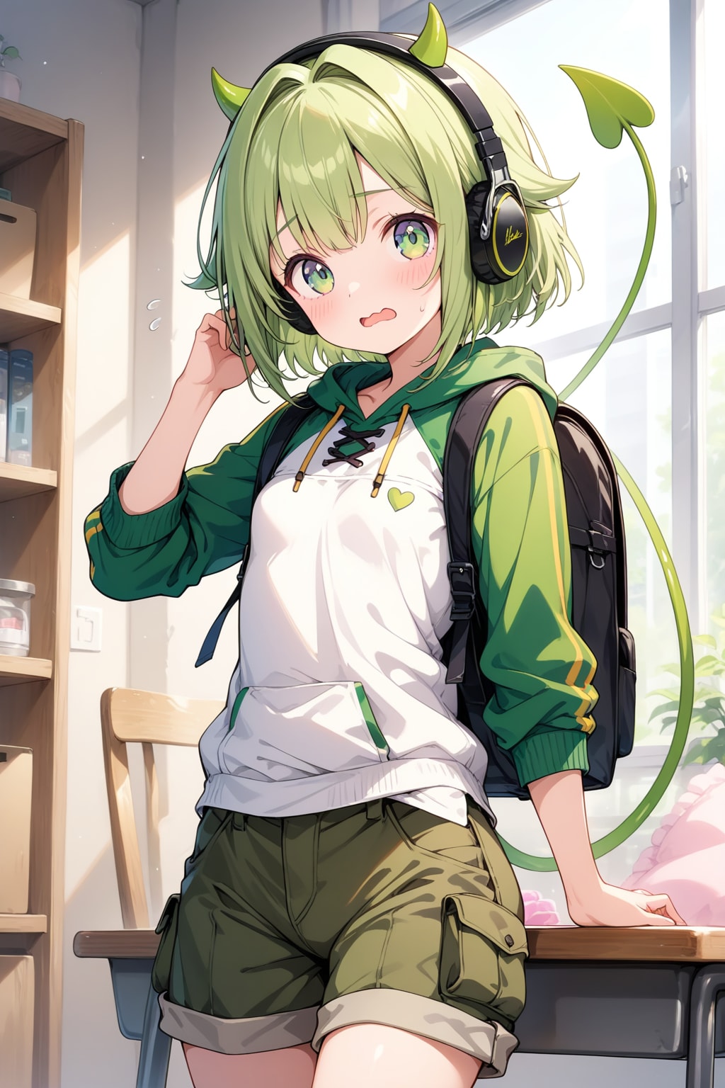 短パン小悪魔ちゃん（黄緑）