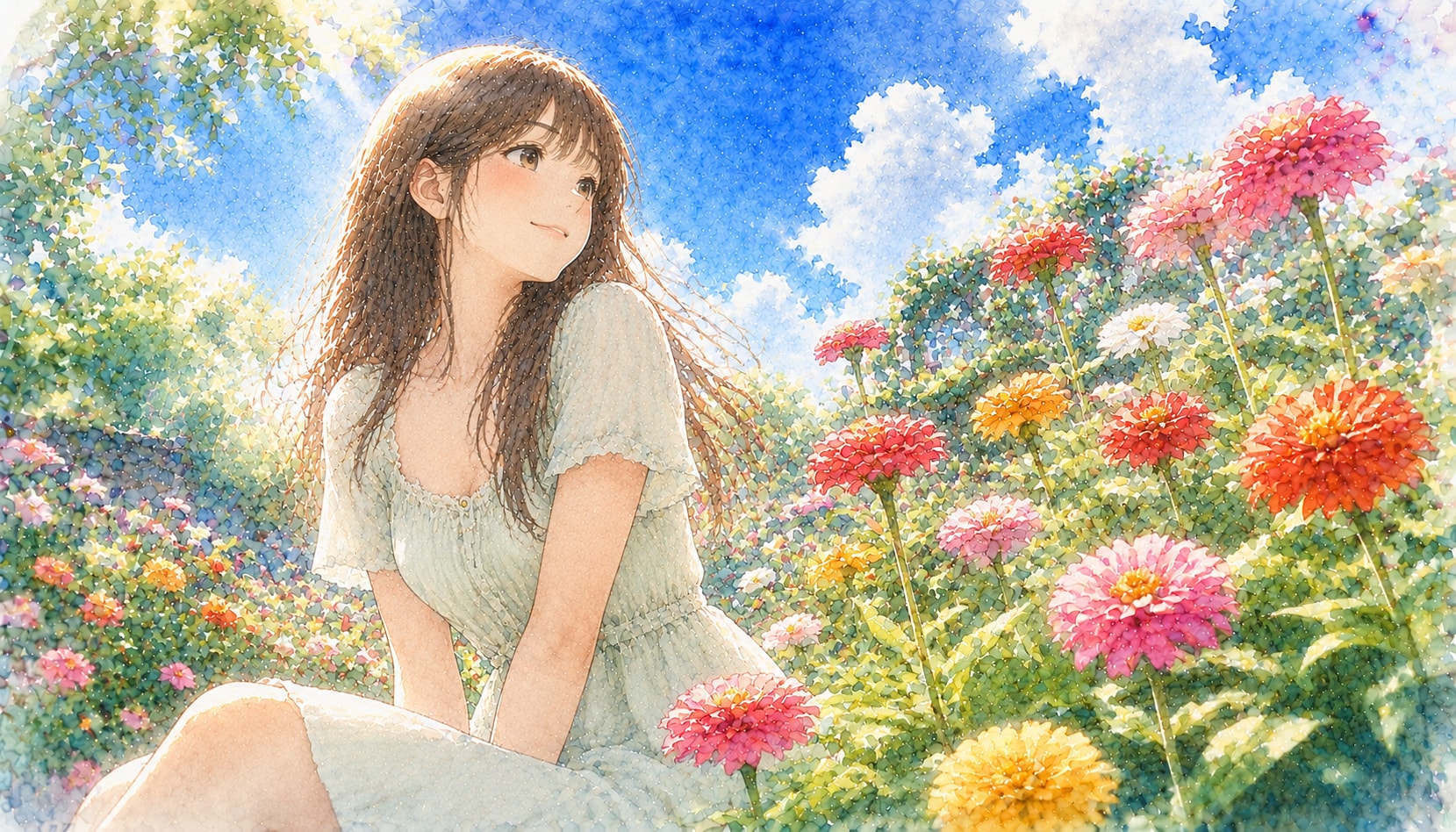 誕生花　0806 ヒャクニチソウ