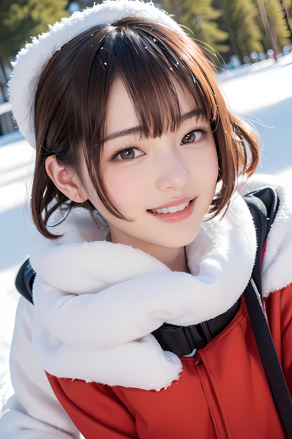 まどか先生in the snow