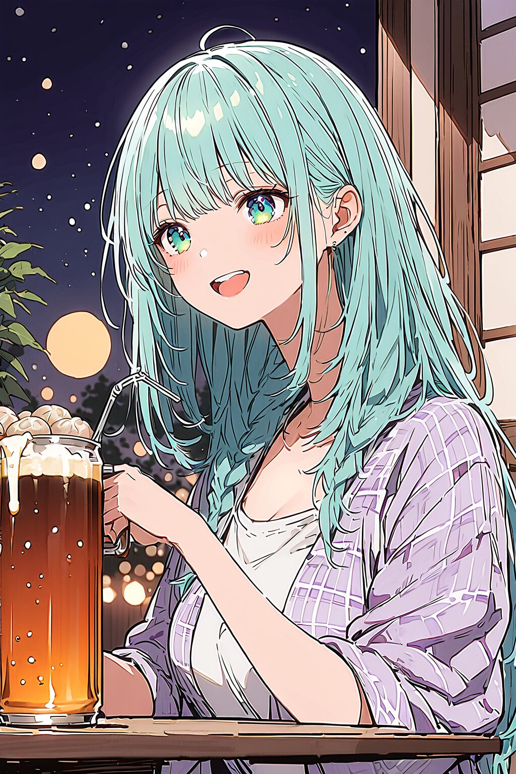 No.8　月見酒2 | の人気AIイラスト・グラビア