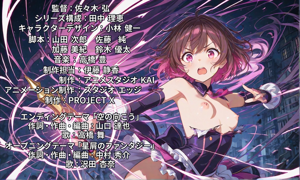 [12枚] 「聖光戦姫ミラクルリリィ。それは悪のつるぺた教団から子供たちを守るため結成されたAカップ美少女魔法使いの謎チームである！」（魔女っコの旅７２の２）