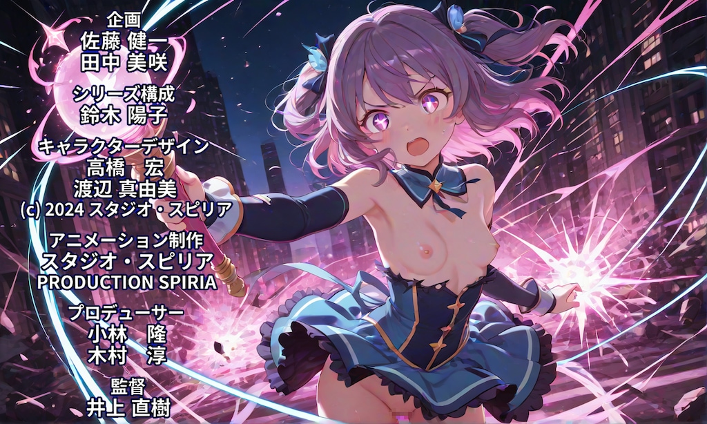 [12枚] 「聖光戦姫ミラクルリリィ。それは悪のつるぺた教団から子供たちを守るため結成されたAカップ美少女魔法使いの謎チームである！」（魔女っコの旅７２の２）