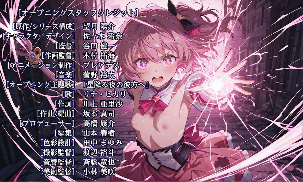 [12枚] 「聖光戦姫ミラクルリリィ。それは悪のつるぺた教団から子供たちを守るため結成されたAカップ美少女魔法使いの謎チームである！」（魔女っコの旅７２の２）