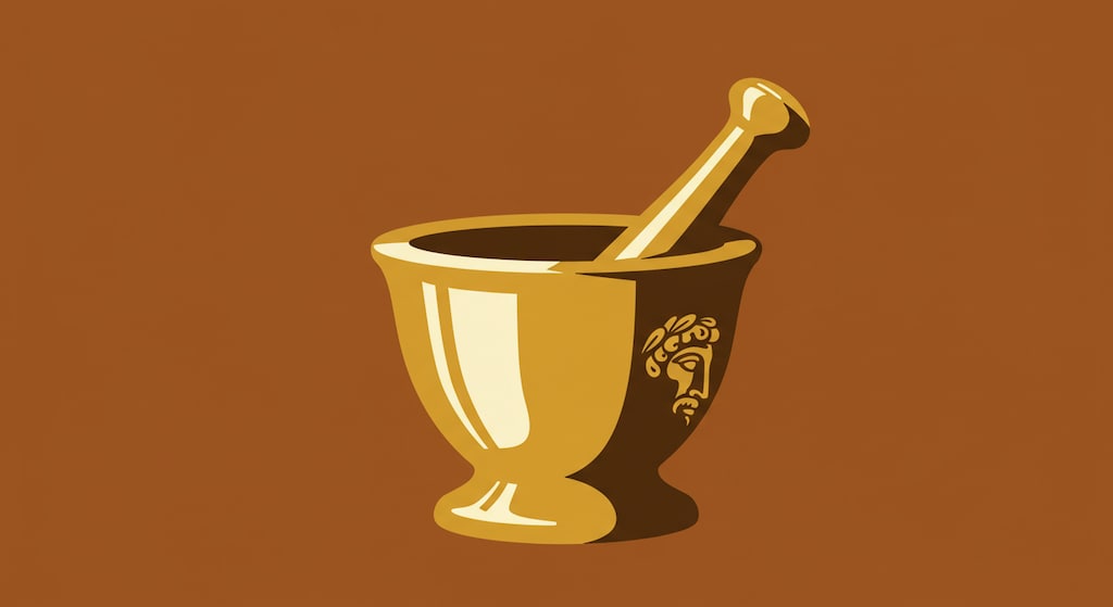 臼に変身するゼウス