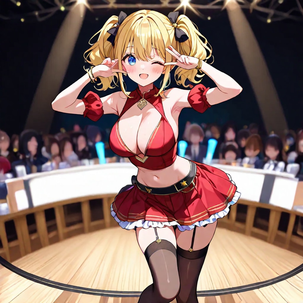 お城のお姫様。実はプロのダンサーでもあります。今日は多くの観客がダンスを見に来ています