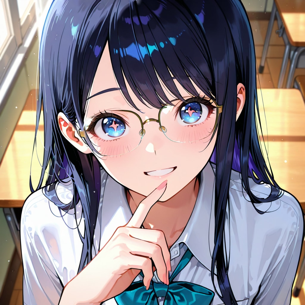 眼鏡…似合うかな？