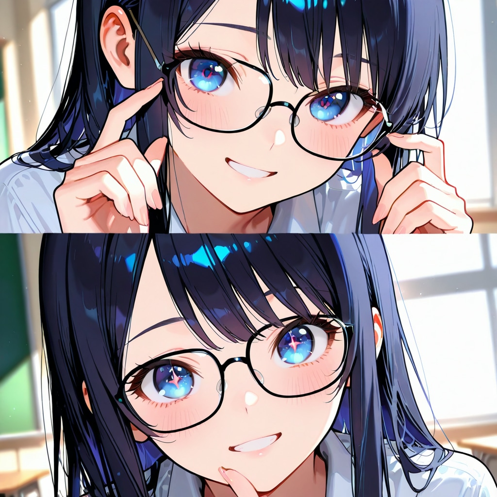 眼鏡…似合うかな？