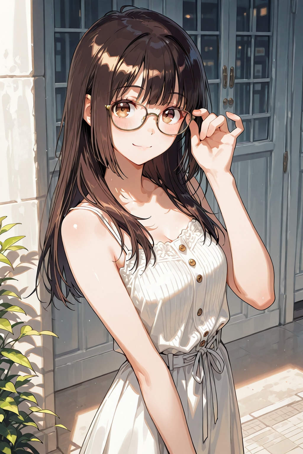 メガネ美少女