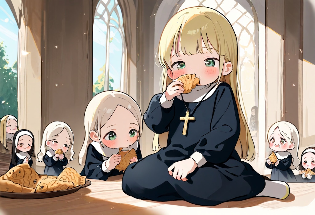 幼姫アコちゃんのおやつタイム