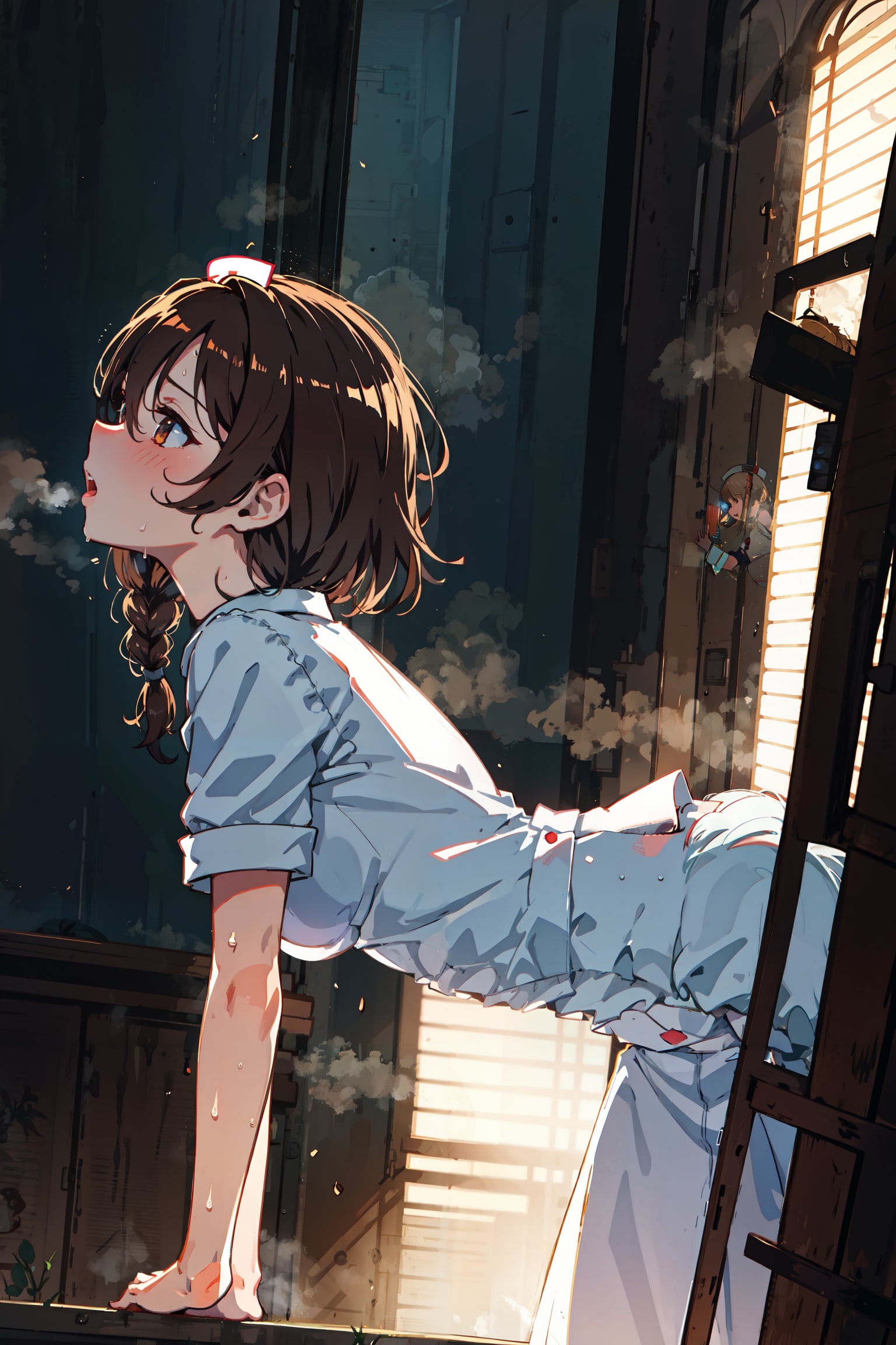 せんせ… ダメですってばぁ…っ