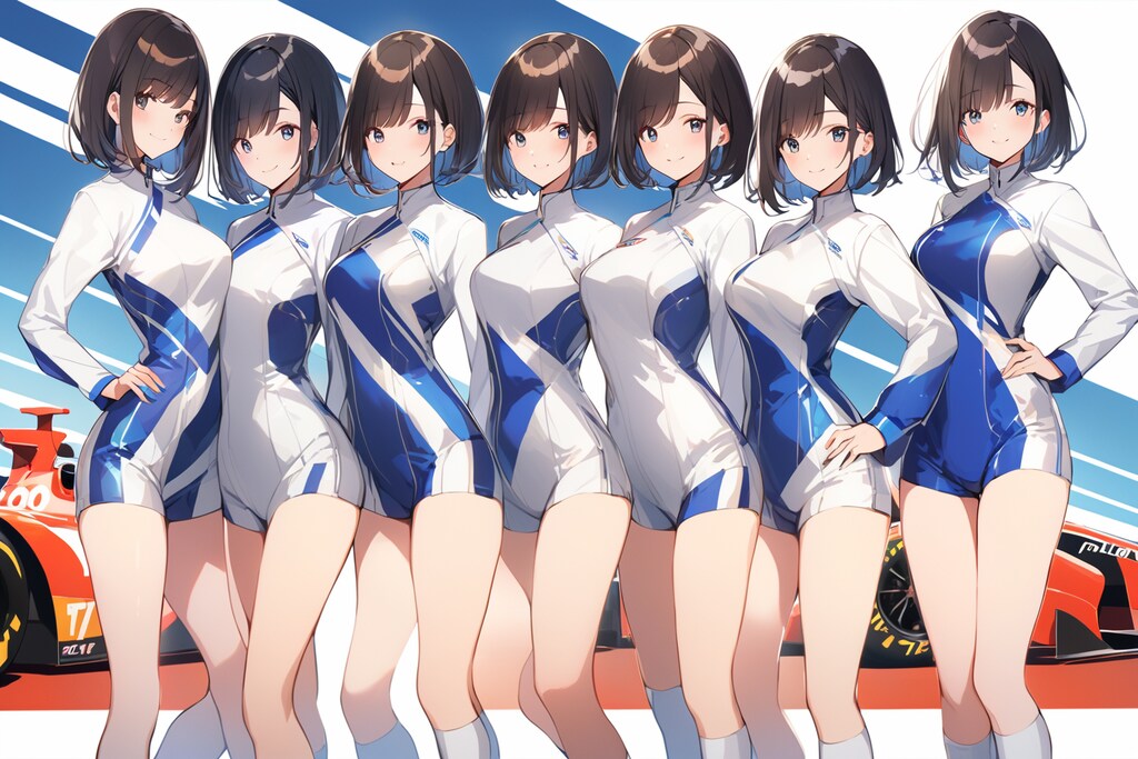 レースクイーン勢揃い