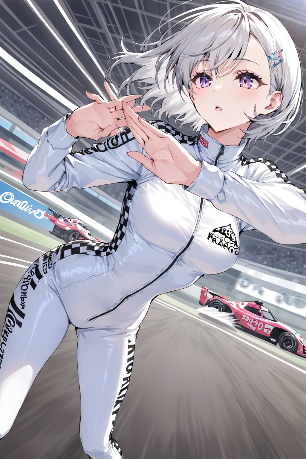 (1311)銀髪ちゃんレーシング