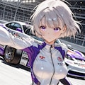 (1311)銀髪ちゃんレーシング 2枚目