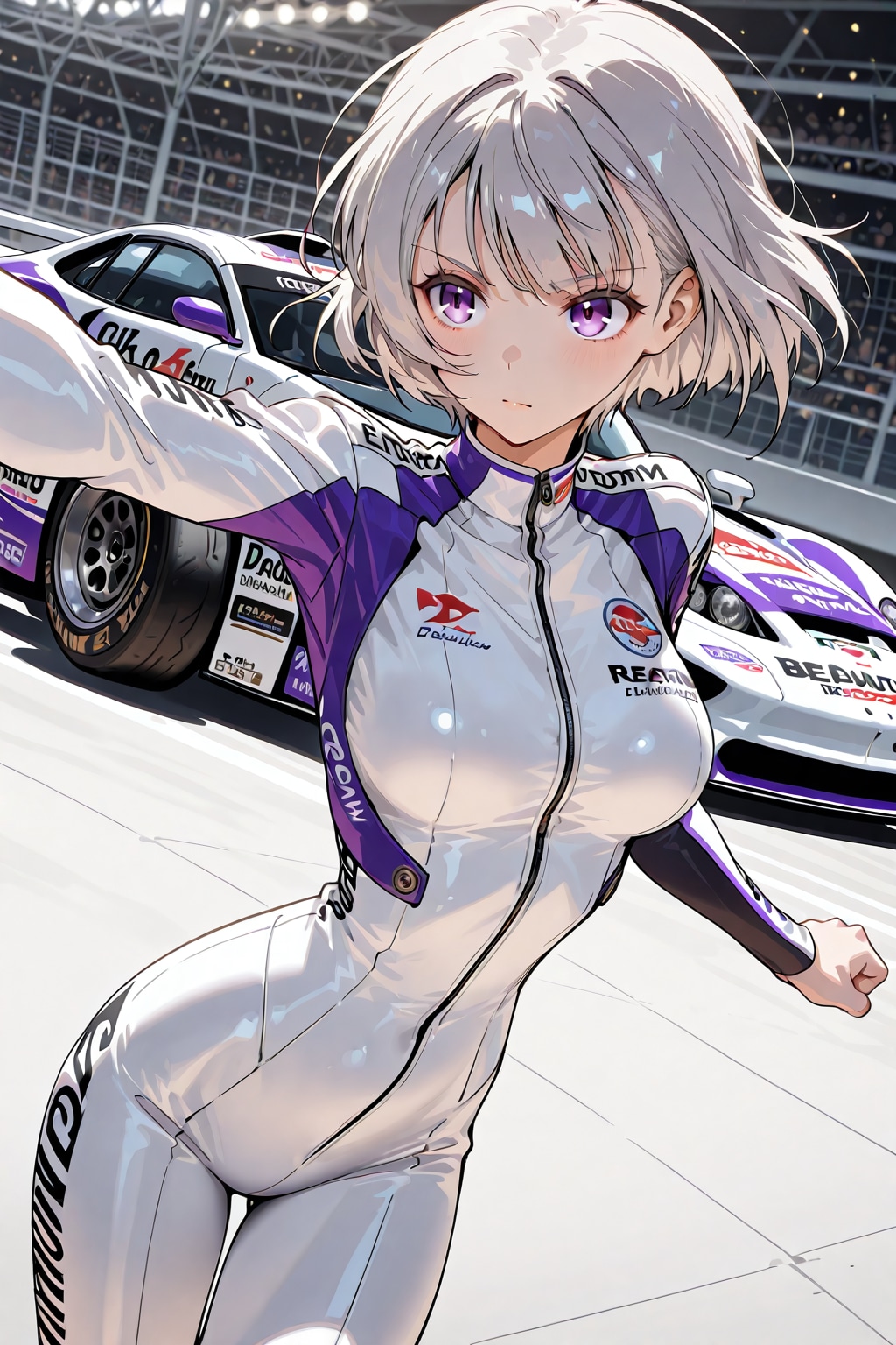 (1311)銀髪ちゃんレーシング