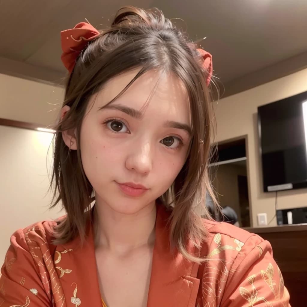 黒髪ロングの美女３８