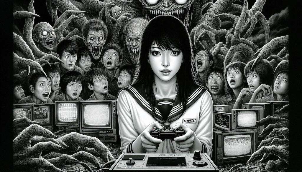 呪われたゲームに囚われてしまった人達の末路・・・的内容の読み切り漫画でキッズ時代ゲームが恐くなった私・・💦