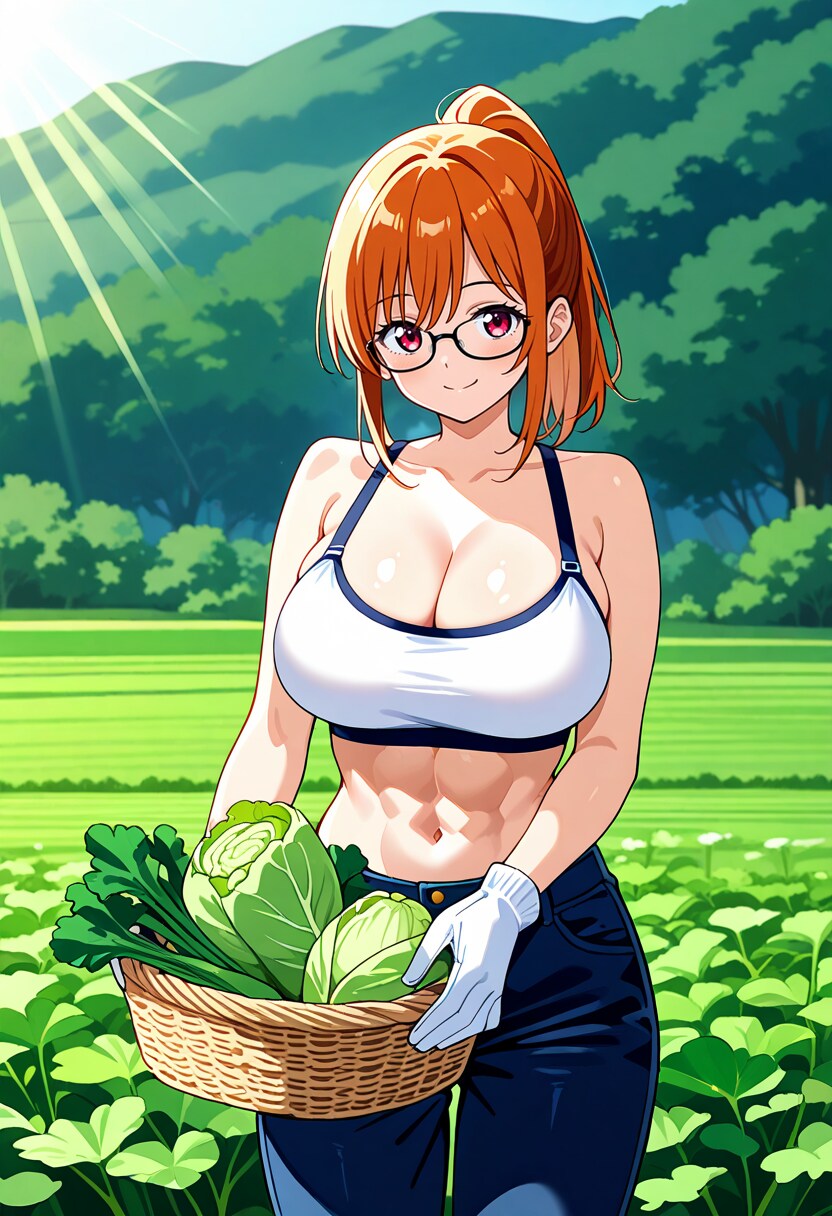 【今日の腹筋】畑からこんにちは