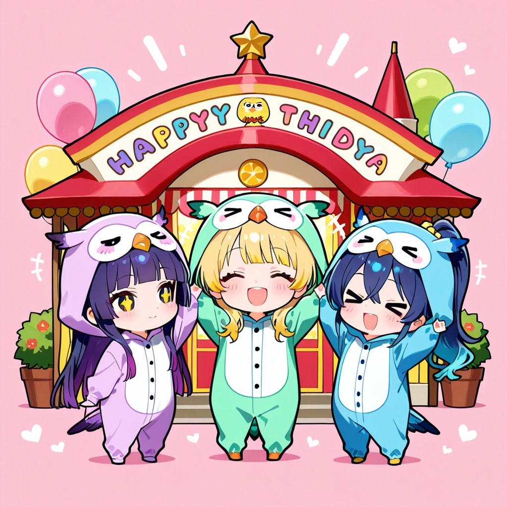 きぐるみの仲良しちゃん