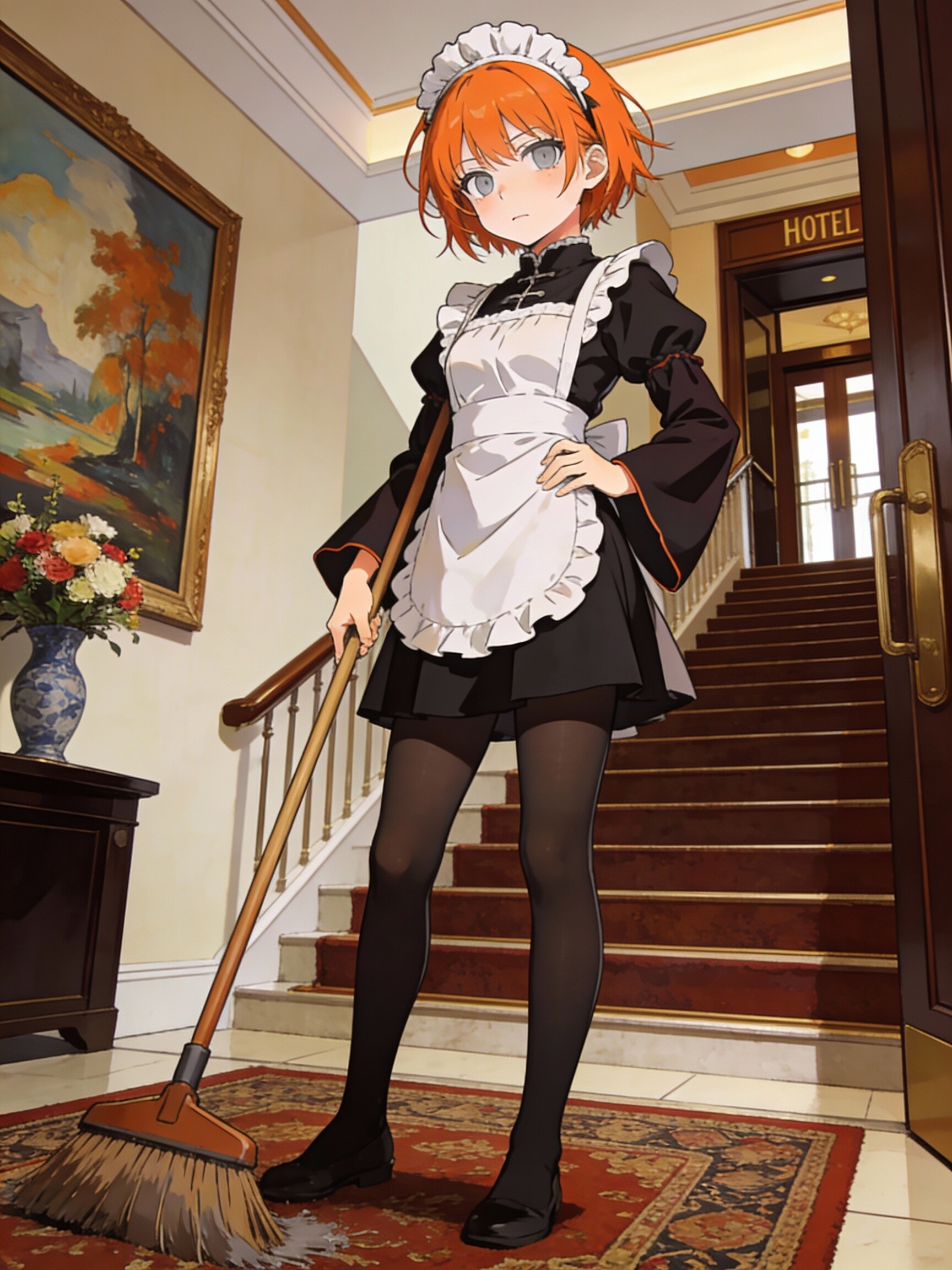 Maid×パゴダ袖 | の人気AIイラスト・グラビア