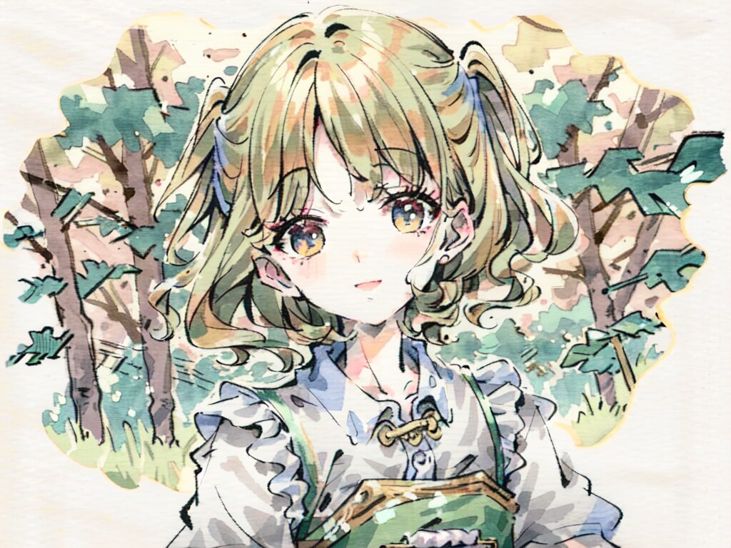 微笑みの金髪少女