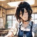 レゼ、海辺のカフェで小悪魔に微笑む看板店員 8枚目
