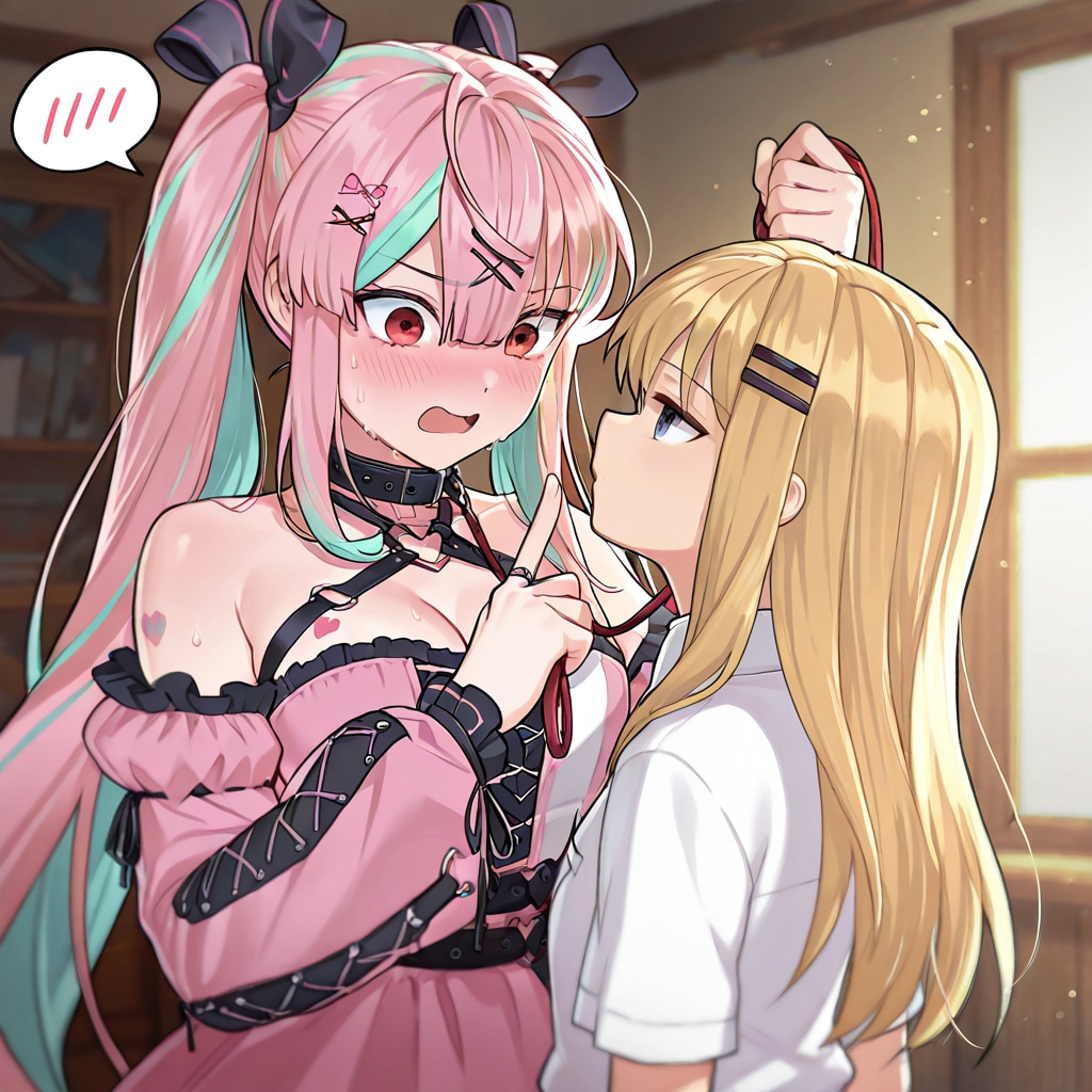 モモルシ首輪プレイ　その1 | の人気AIイラスト・グラビア