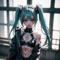 初音ミクです。009_ゴシックパンク 5枚目