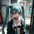 初音ミクです。009_ゴシックパンク 3枚目