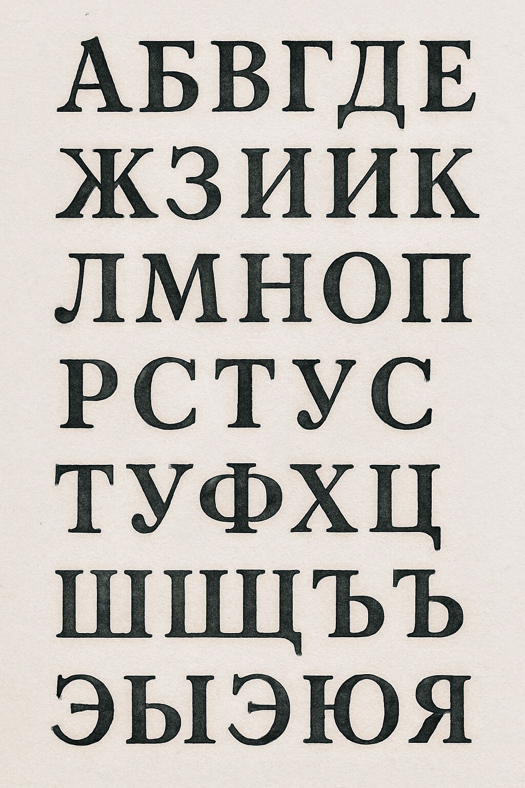 Pусский алфавит(ロシア語アルファベット)