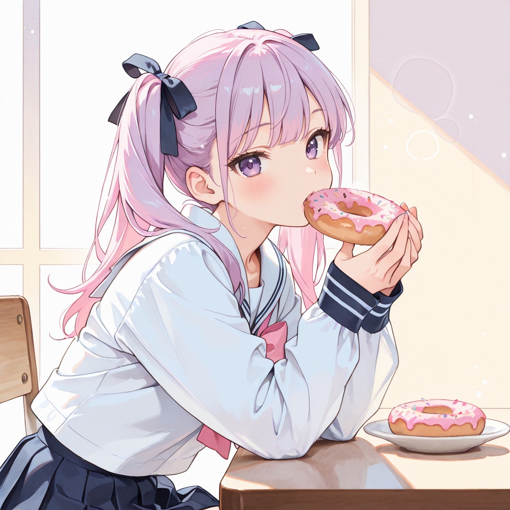 ひなちゃん「ドーナツあ～ん」