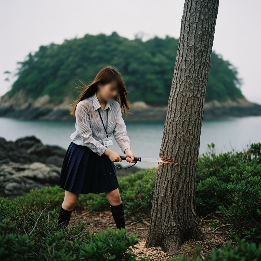 畑仕事の合間にこっそり筏づくり。しかし…【無人島サバイバル】