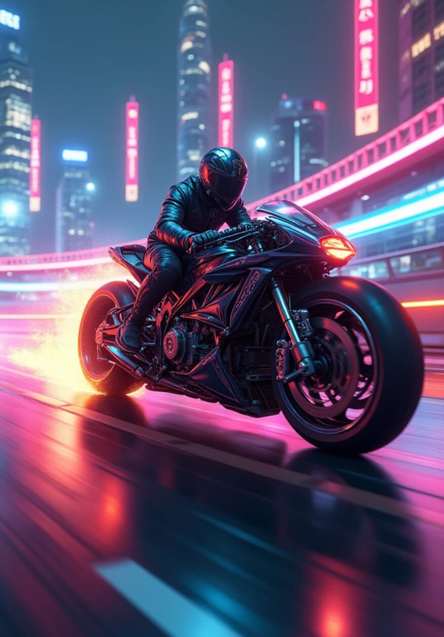 バイク | の人気AIイラスト・グラビア