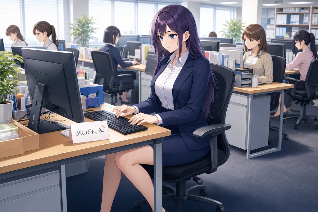 働くお姉さん