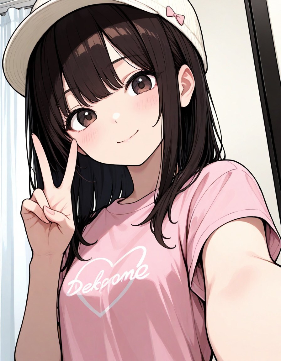 今日の自撮り娘 | の人気AIイラスト・グラビア