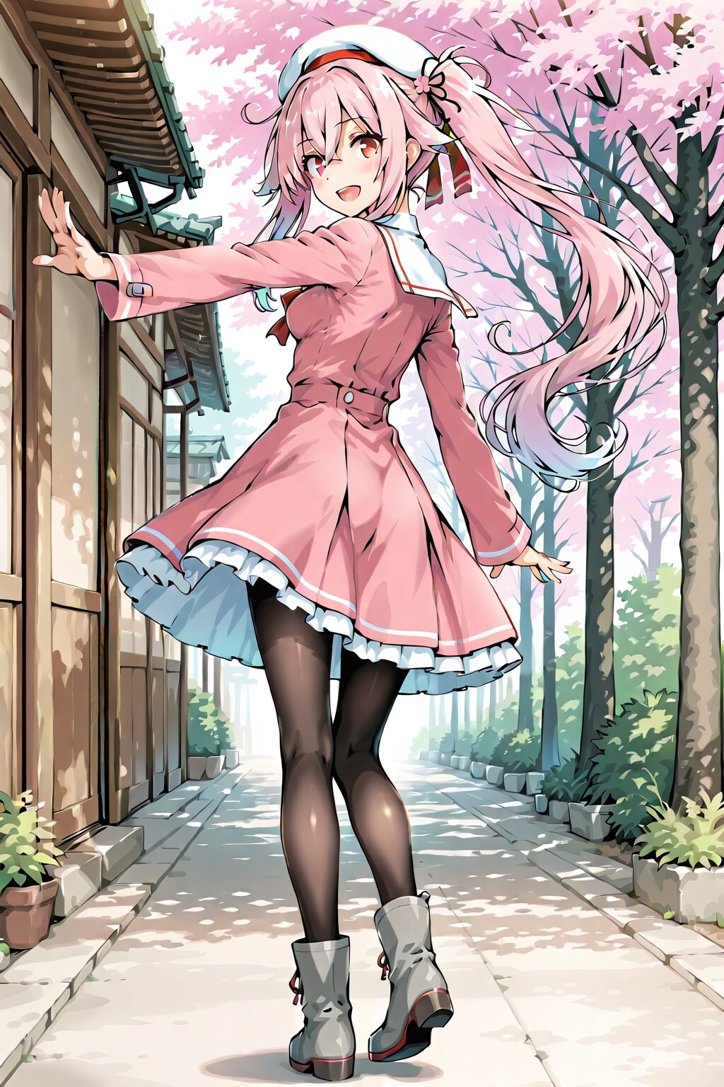 春の装い　春雨