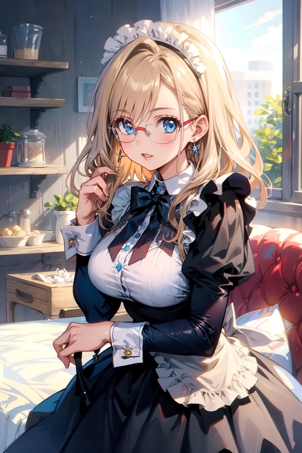 メガネ美少女メイド