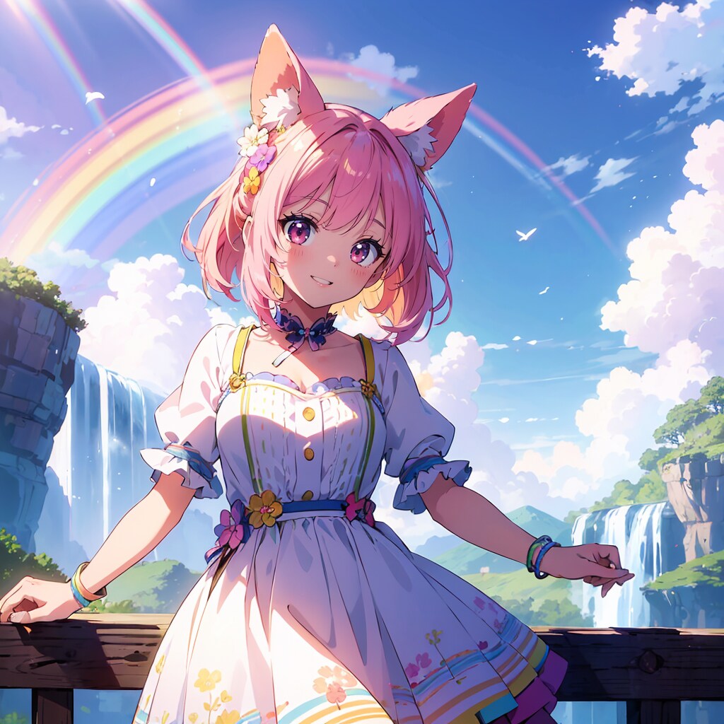 虹色の女の子