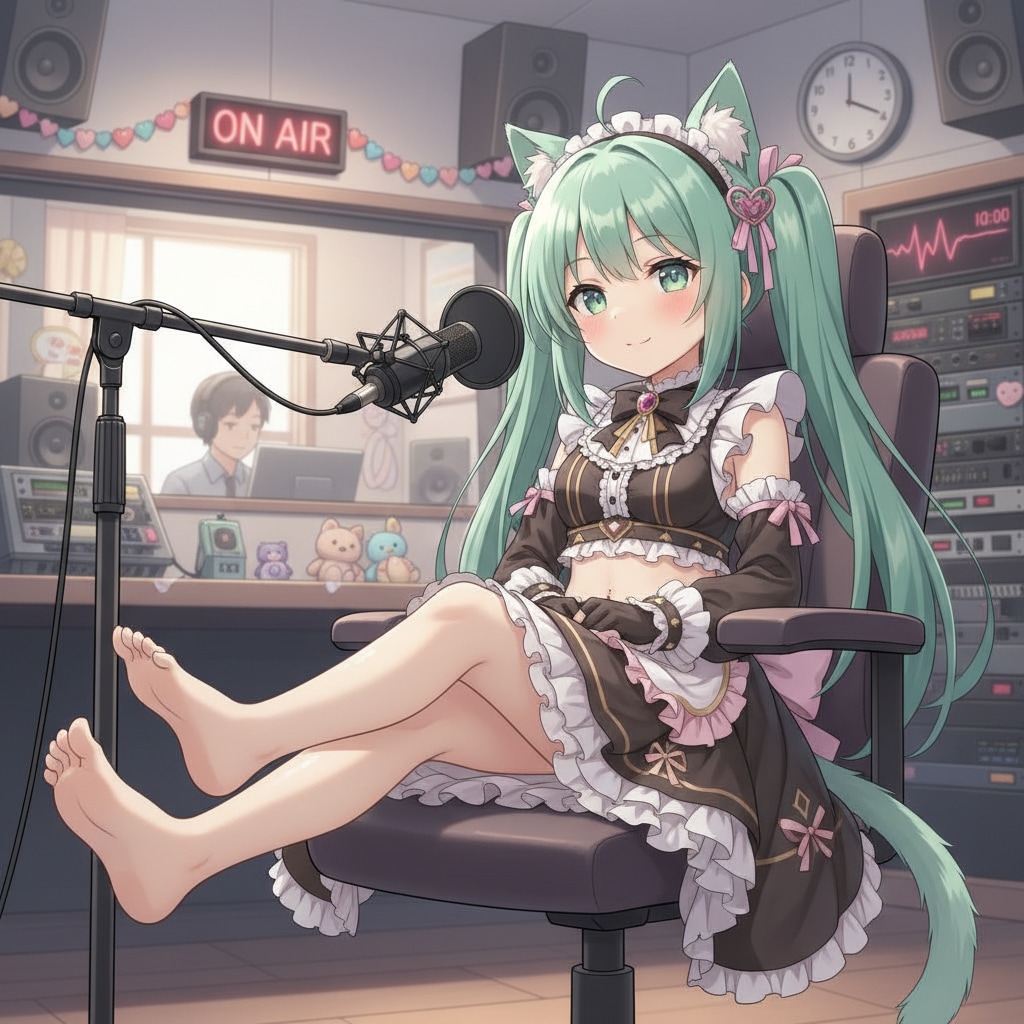 みどツイにゃん。2月13日 #世界ラジオデー。バレンタインメイド。