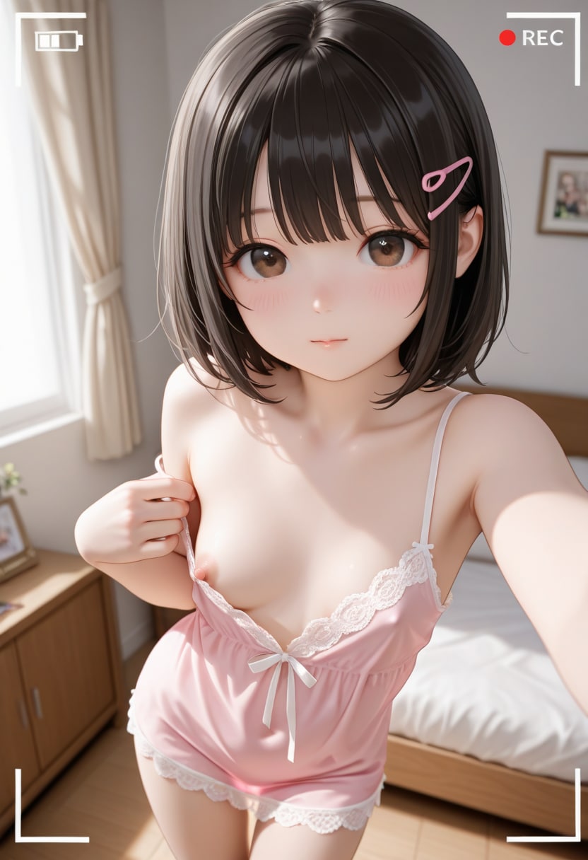 黒髪の美少女(R-18)(374)