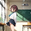 横顔の可愛い女の子 8枚目