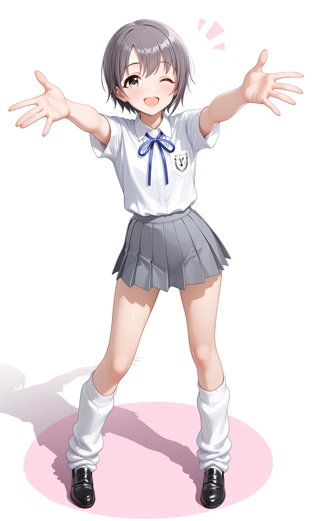 蘭子と悠貴のミニスカ制服＆ルーズソックス