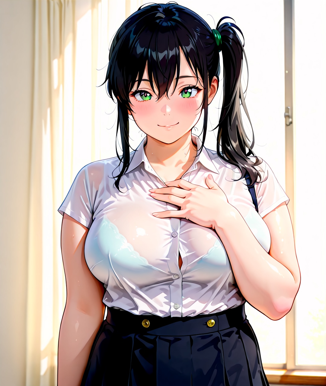 脱衣してオナニーする伊久さん。