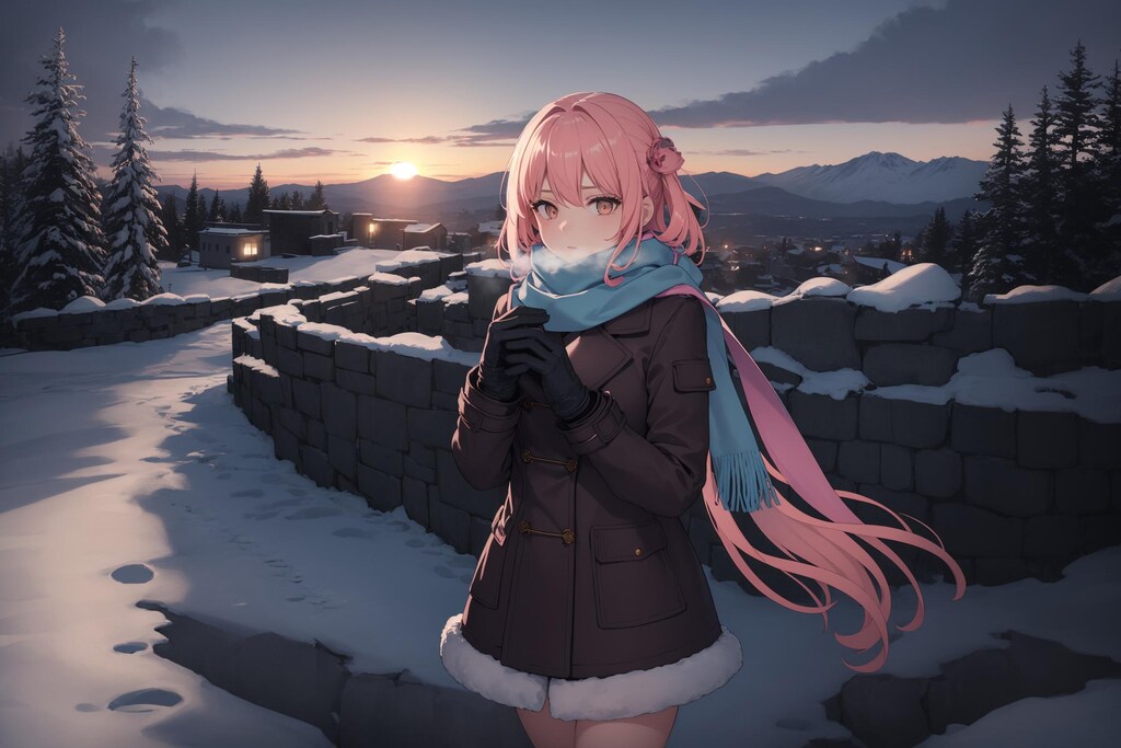 冬の日の出【全3枚】