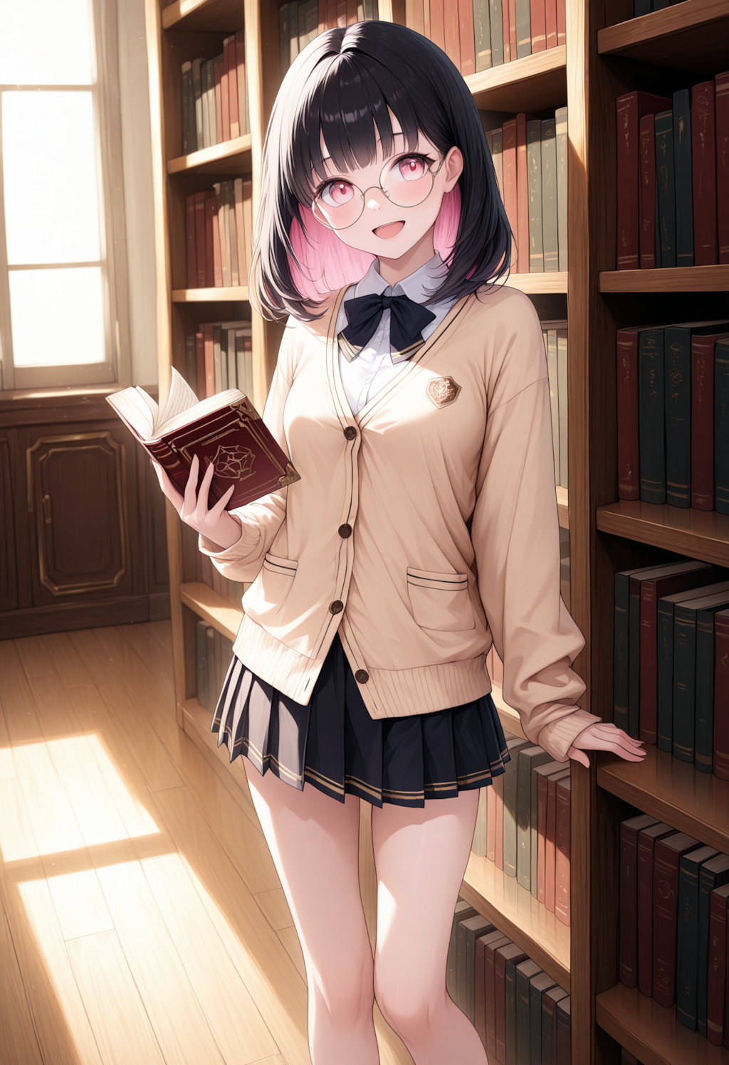 黒髪メガネ