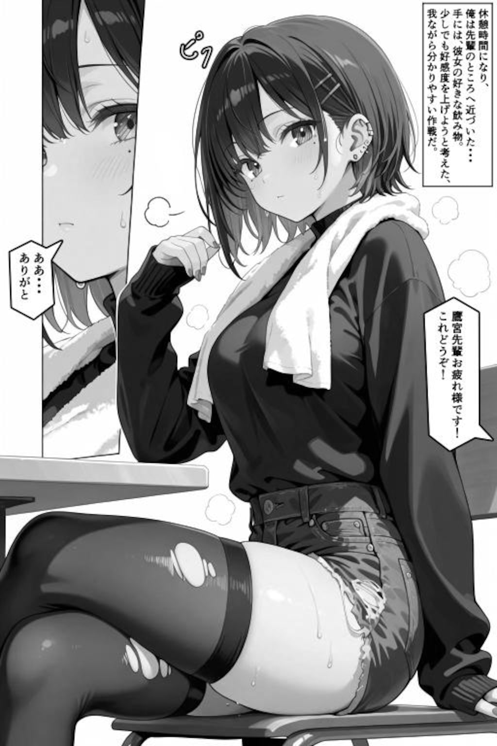憧れハ密二摘み奪らレテ